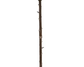 1062 - Floor Lamp 58" (Description): Floor lamp measuring 58 inches in height. Features a decorative stand with an ornate base and includes a shade. Used as-is electric/electronic/mechanical item. No guarantee all components present, untested if not otherwise stated.