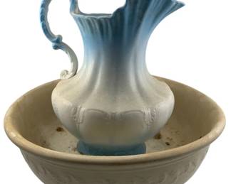 616 - Goodwin Pottery Co Pitcher & Bowl - 15 x 15