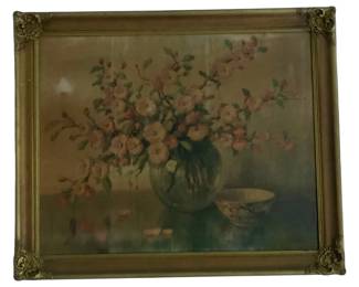 463 - Framed Oil on Board - 29 x 34