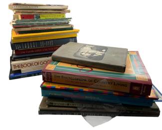 731 - Group Lot of Books (Description): A group lot of assorted books covering various subjects and genres. The collection includes hardcover and softcover volumes in varying sizes and conditions.