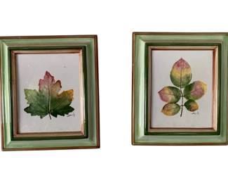 85 - 2 Ceramic Wall Plaques by Winterthur (Description): 11 x 9