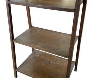 47 - Wooden Open Book Shelf - 33 x 20 x 10