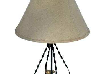 1070 - Lamp 30" (Description): Lamp measuring 30 inches in height. Used as-is electric/electronic/mechanical item. No guarantee all components present, untested if not otherwise stated.