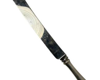 2008 - Sterling Handle Knife w/ Stainless Blade (Description): Sterling silver handled knife with stainless steel blade. The knife measures 12.5 inches in length.