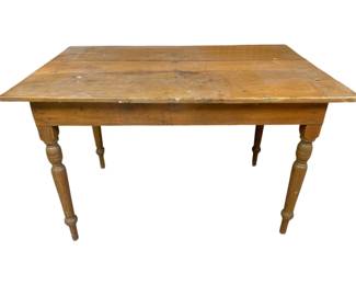 64 - Primitive Wood Table - 31 x 48 x 30