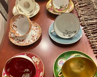 Vintage tea cups and saucers-$50 each