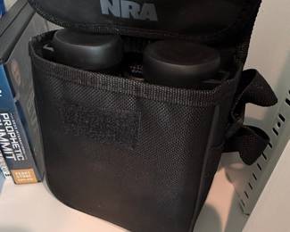 NRA Branded Binoculars and Carrying Case