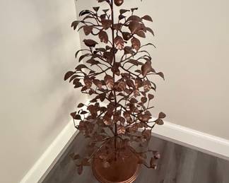 Mid-Century Modern Curtis Jeré Style Copper Tree Sculpture