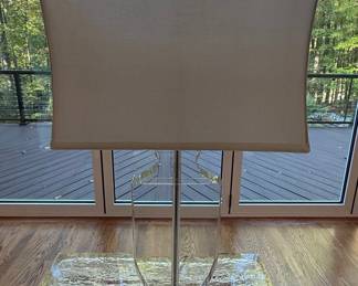Lucite and Chrome Table Lamp