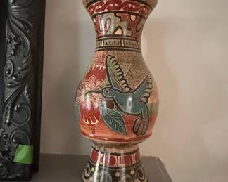 Guaitil Pottery Hummingbird Vase