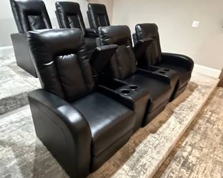 Six-Piece Home Theater Seating Set
