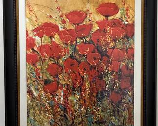 Poppy Field Impressionist Oil Painting