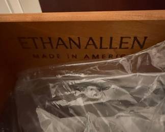 Ethan Allen Half-Moon Console Cabinet