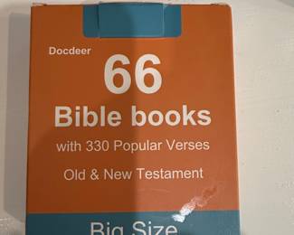 Docdeer 66 Bible Books Verse Cards