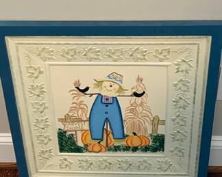 Harvest Thyme Scarecrow Decorative Wall Art