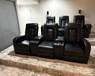 Six-Piece Home Theater Seating Set