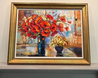 Michael Milkin Floral Still Life Oil Painting