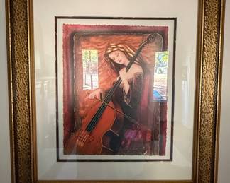 Charles Lee 'Cello Rhapsody' Serigraph