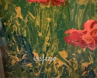 David Najar Limited Edition Poppy Landscape Print
