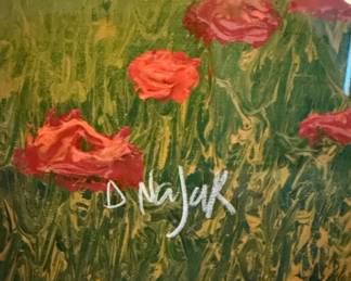 David Najar Limited Edition Poppy Landscape Print