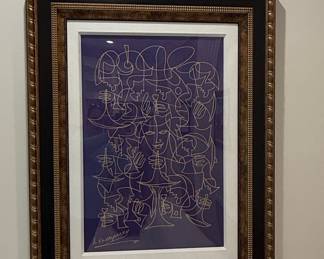 Anatole Krasnyansky Signed Line Art Print