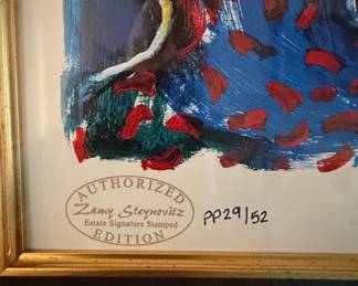 Zamy Steynovitz Authorized Estate Signature Stamped Edition Print