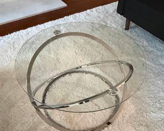 Galaxy Round Tempered Glass Coffee Table