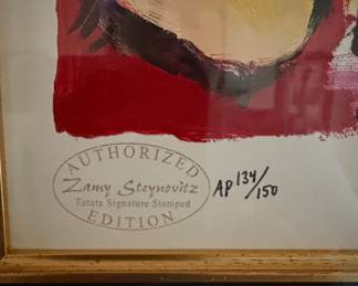 Zamy Steynovitz Authorized Estate Signature Stamped Edition Print