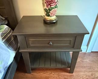 Transitional Style Wood Nightstand
