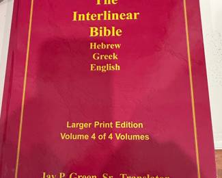 The Interlinear Bible: Hebrew-Greek-English, Larger Print Edition, Volume 4 of 4