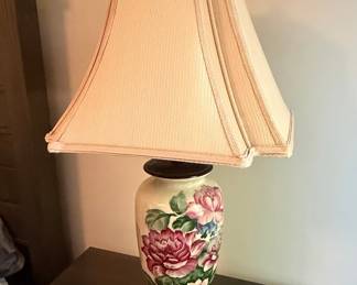 Vintage Floral Ceramic Table Lamp