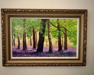 D. Najar Oil Painting of Woodland Scene