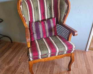 Ethan Allen Bamboo wingback chair 100.00