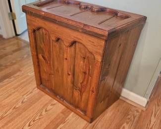 Wooden lift-top box 45.00