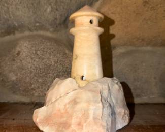 Vintage Alabaster lighthouse