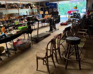 Misc. Chairs, tools, work benches, etc. Whole Barn Full