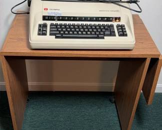 Olympia Electric Typewriter and Stand