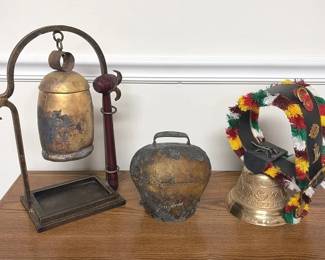 Collection of 3 Rustic Decorative Bells
