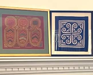 Mola Textile Art from Panama Hmong Reverse Appliqu Art