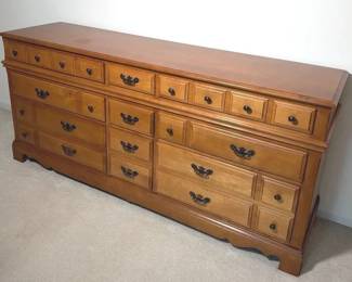 Maple Wooden Long Dresser, Vintage