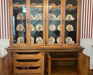 Burlington House Furniture China Cabinet Hutch