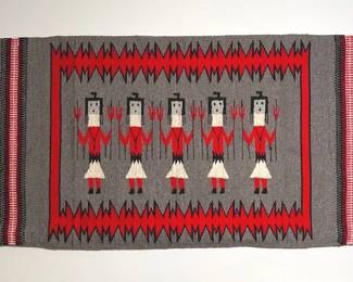 Southwestern NavajoStyle Woven Textile Wall Hanging
