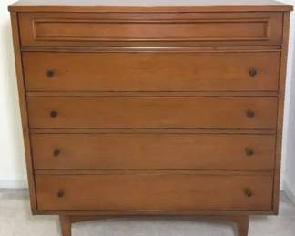Walnut Finish Chest of Drawers, MCM