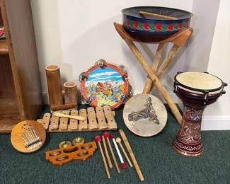 International Musical Instrument Collection Drums, Xylophone, Kalimba More
