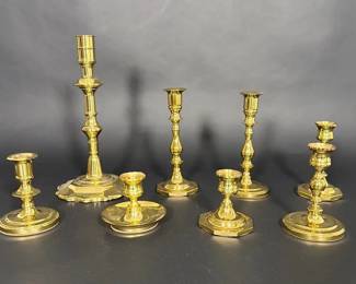 8 Baldwin Brass Candlesticks