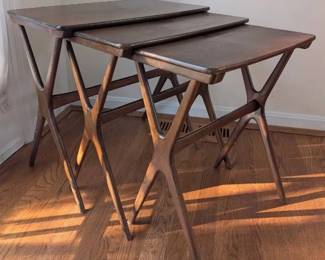 MCM Walnut Nesting Tables