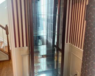 Tall Wood Curio Cabinet