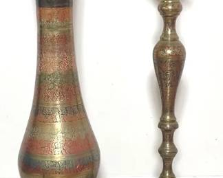 Decorative Floor Vase Ornate Candlestick 2 Pieces