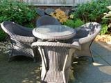 Wicker patio set from Restoration Hardware