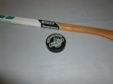 Autographed Seattle Thunderbird hockey stick & puck